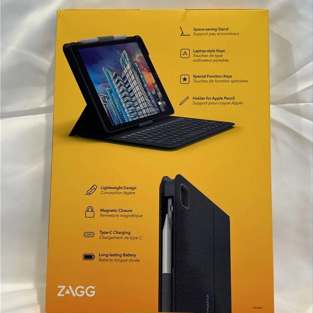 ZAGG Messenger Folio 2 Tablet Keyboard & Case for 10.2-inch iPad